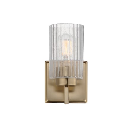 Maxim Lighting Rigata 1-Light Wall Sconce, Satin Champagne 21371CRSCH